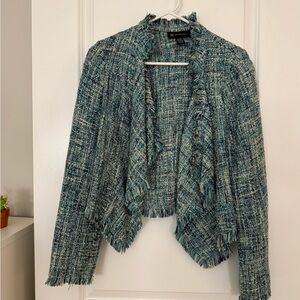 INC International Concepts Textured Blue Blazer